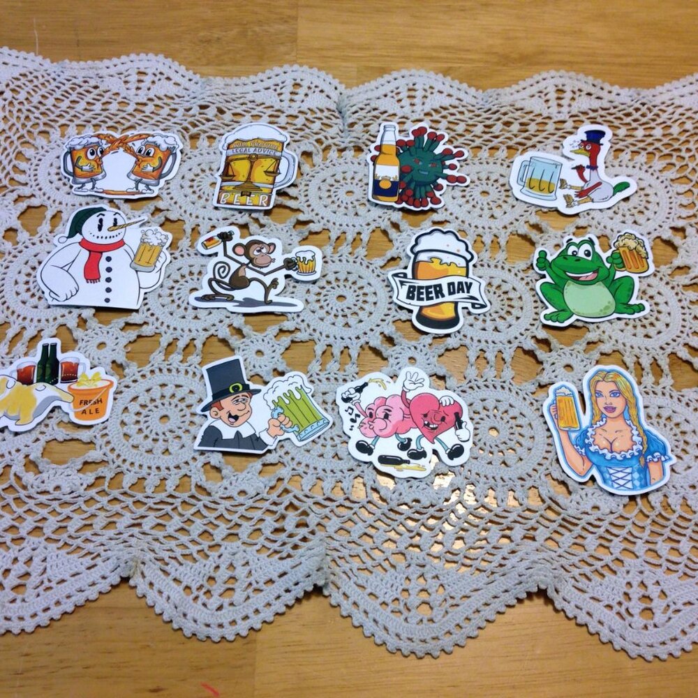 Crafts stickers bundle, beer theme